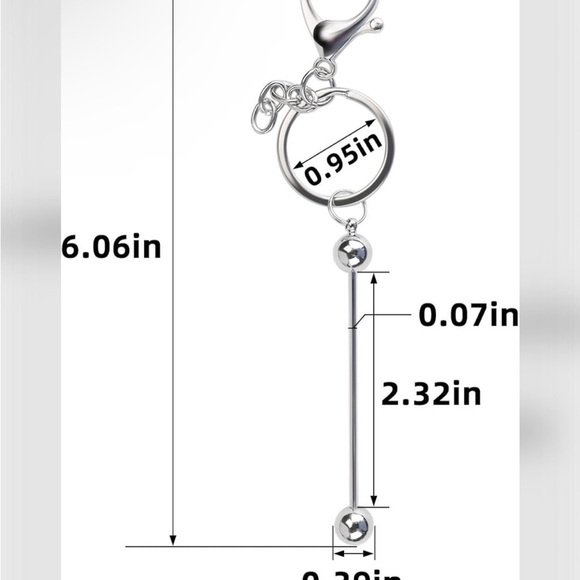 Beadable Keychains - 17 total (8 gold, 4 gunmetal and 5 silver) - Picture 2 of 2